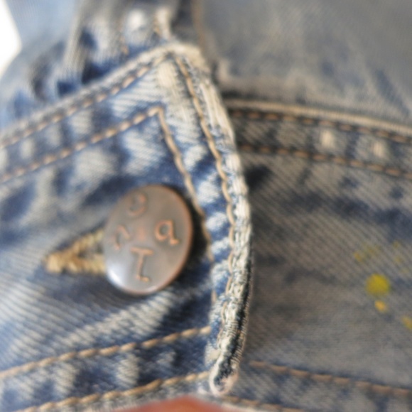 Vintage 1990s Blue Denim Jean Jacket Size M pockets zipper - Picture 12 of 13